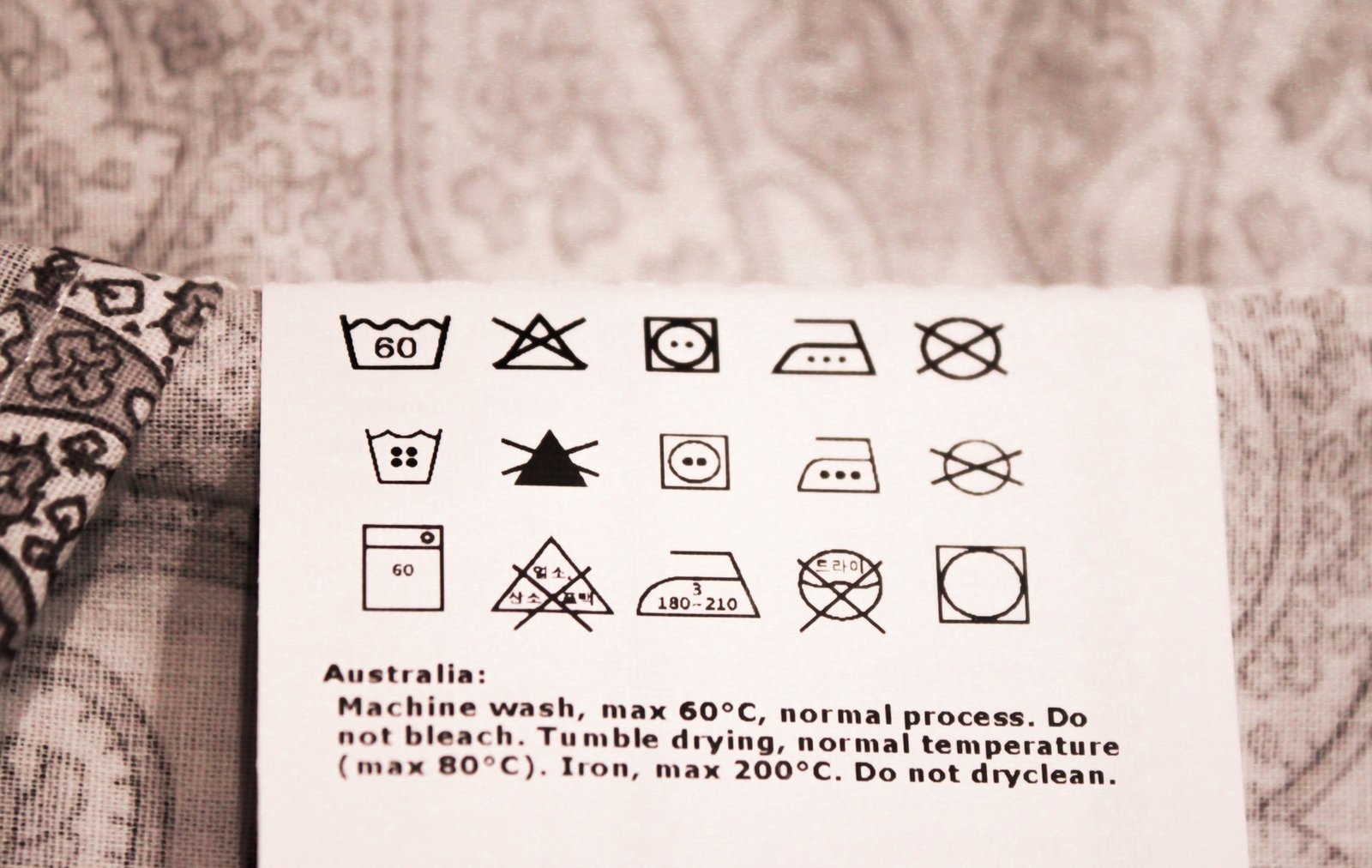 cloth label
