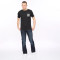 Custom Dark Wash Straight-Leg Denim for Modern Menswear Lines