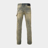 Vintage Patched Workwear Denim with 3D Logo Embroidery