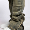 Vintage Patched Workwear Denim with 3D Logo Embroidery