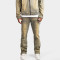 Vintage Patched Workwear Denim with 3D Logo Embossed Logo Jeans