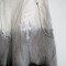 Dip-Dye Wide Leg Jeans with Embossed Floral Pattern
