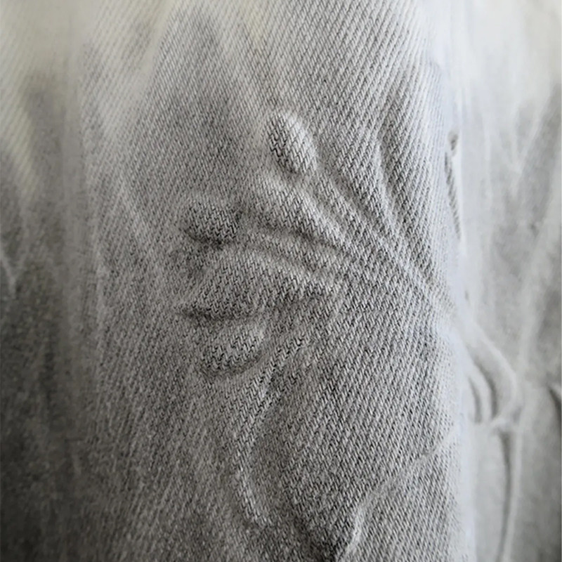 Embossed Jeans
