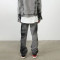 Custom Washed Black Gradient Denim Pants