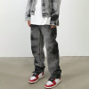 Custom Washed Black Gradient Denim Pants