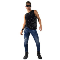 Custom Crystal-Studded Skinny Jeans for Fashion Boutiques & Luxury Runway