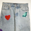 Custom Crochet Patchwork Jeans for Indie Designers & Boutique Brands