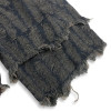 Custom Feather Textured Fringe Denim Shorts