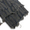 Custom Feather Textured Fringe Denim Shorts