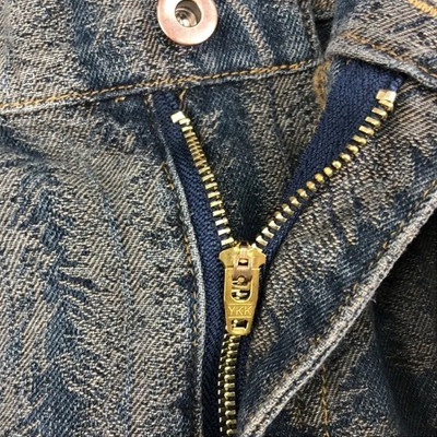 Custom Feather Textured Fringe Denim Shorts