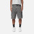 3D Panel Washed Gray Denim Cargo Shorts