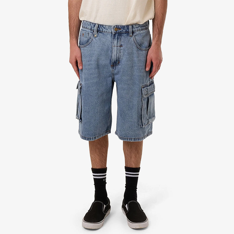 Loose Fit Denim Shorts