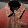 Washed Red Distressed Denim Jacket – Retro Punk Streetwear