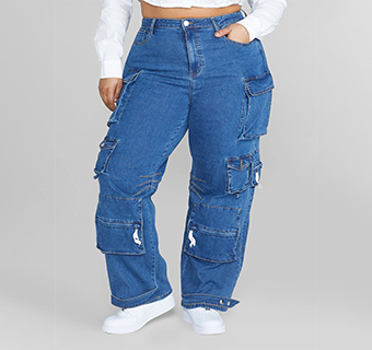 Plus Sizes Cargo Jeans