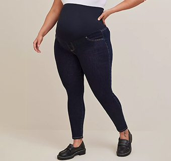 Plus-Size Maternity Jeans
