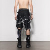Custom Distressed Ruched Denim Shorts
