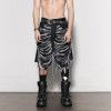 Custom Distressed Ruched Denim Shorts
