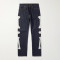 Custom Graphic Side Skull Embroidery Denim Jeans – Edgy Streetwear Pants