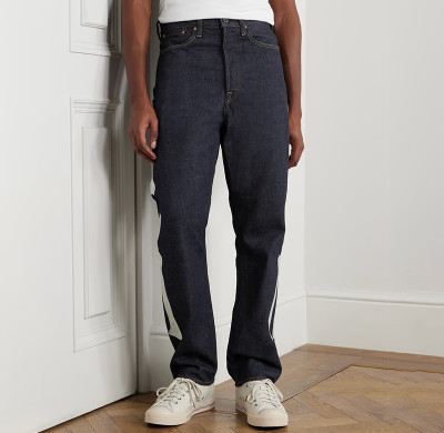 Custom Graphic Side Skull Embroidery Denim Jeans – Edgy Streetwear Pants