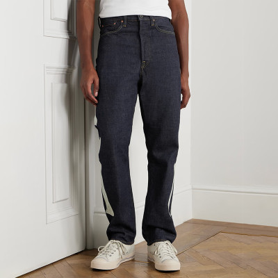 Custom Graphic Side Skull Embroidery Denim Jeans – Edgy Streetwear Pants