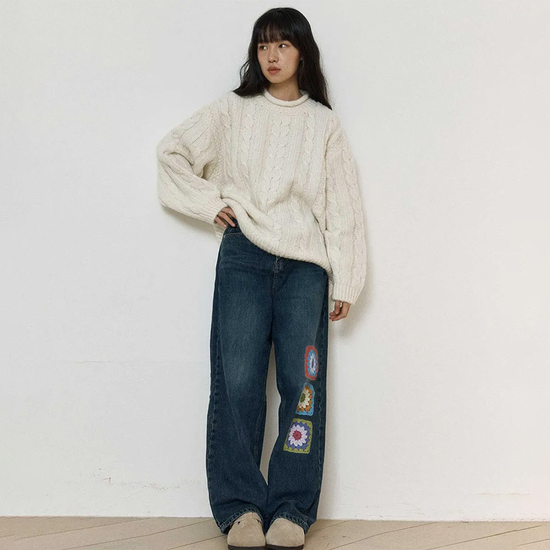 Crocheted Jeans
