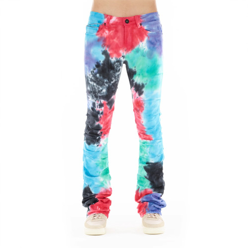 Unisex Tie-Dye Skinny Jeans – Vibrant Psychedelic Streetwear