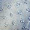 Custom Embossed Floral Wide-Leg Jeans for Boutique & Designer Collections