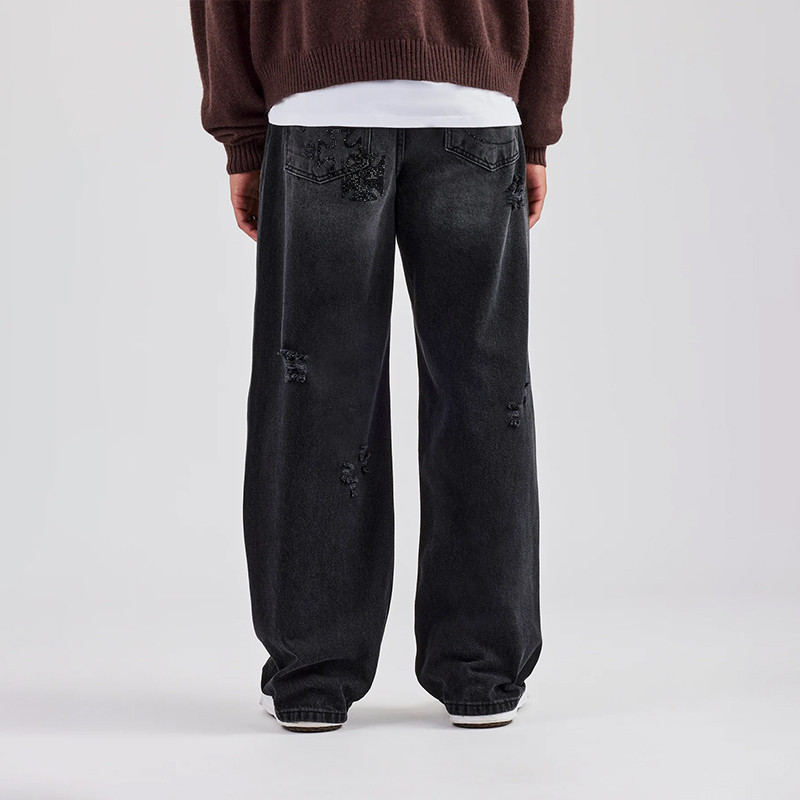 Aged jeans