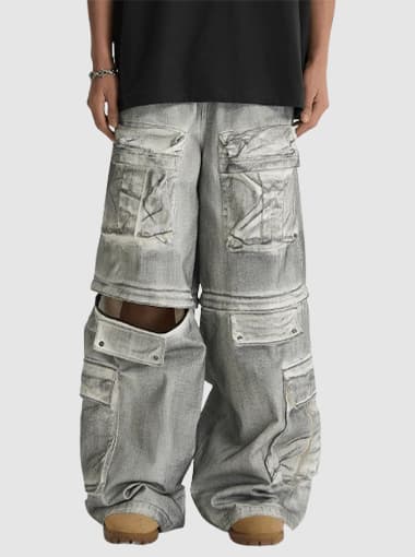 Custom Dirty Printed Jeans