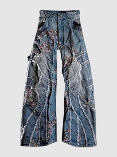 Custom embroidered Jeans