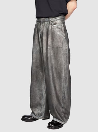 Custom wax printing Jeans