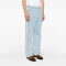 Minimalist Light Blue Wide-Leg Jeans – Clean-Cut High-Waisted Denim