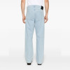 Minimalist Light Blue Wide-Leg Jeans – Clean-Cut High-Waisted Denim