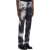 Monochrome Cloud-Wash Jeans – Straight-Leg Artistic Denim
