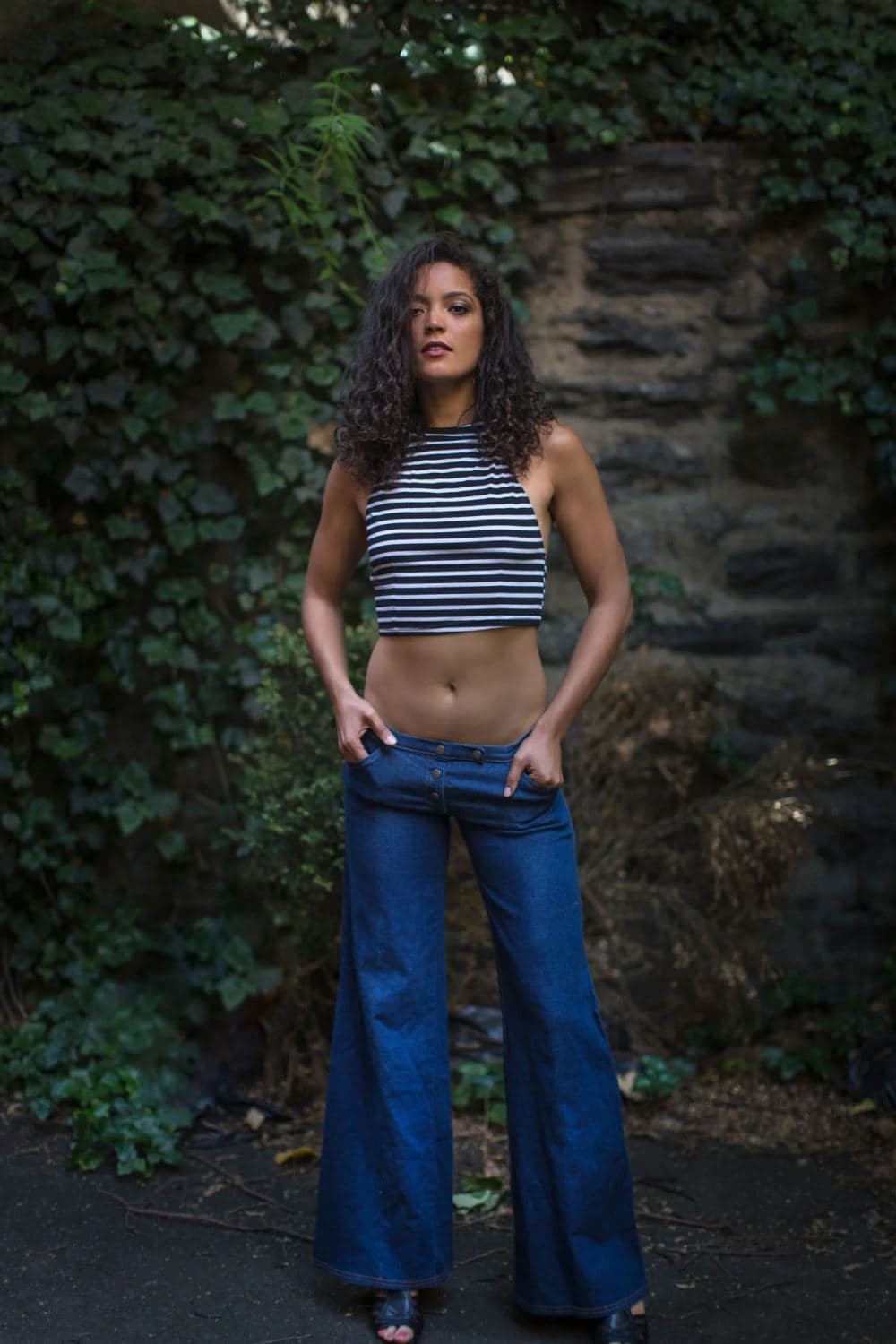 low waist jeans flare
