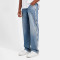 Custom Side-Graphic Wide Leg Vintage Denim Jeans