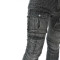 Custom Black Pinstripe Cargo Denim for Boutique Designers