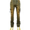 Custom Gradient Cargo Denim with Paint Splatter – For Luxe Streetwear Creators