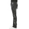 Custom Destroyed Side Fringe Black Denim – For Avant-Garde Street Labels