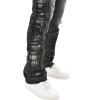 Custom Destroyed Side Fringe Black Denim – For Avant-Garde Street Labels