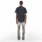 Custom Stacked Flare Jeans with Heavy Distressing & Tie-Dye