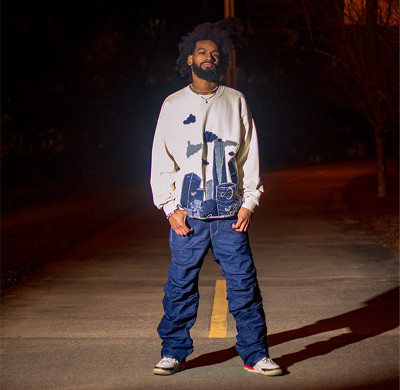 Custom Deep Indigo Extreme Stacked Denim Pants
