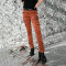 Custom Minimalist Straight Denim Jeans with Raw Edge