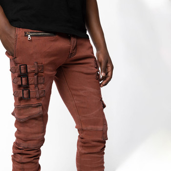 Custom Minimalist Straight Denim Jeans with Raw Edge