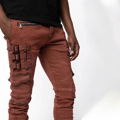Custom Minimalist Straight Denim Jeans with Raw Edge