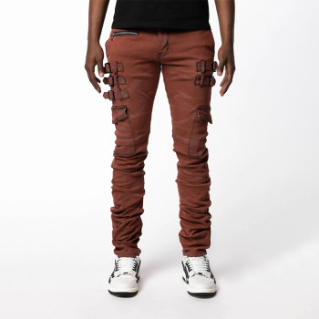 Custom Minimalist Straight Denim Jeans with Raw Edge
