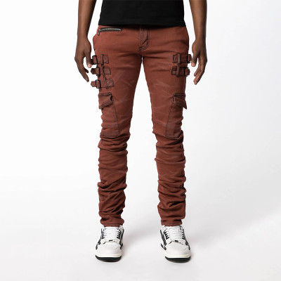 Custom Minimalist Straight Denim Jeans with Raw Edge