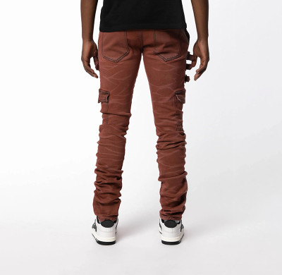 Custom Minimalist Straight Denim Jeans with Raw Edge