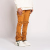 Custom Fluorescent Orange Shredded Denim for Bold Creators