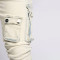 Custom Multi-Pocket Stacked Jeans with Bleach Wash Detail